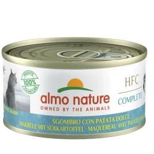 Sparpaket 24 x 70 g Almo Nature HFC Complete Makrele mit Süßkartoffel Katzen Nassfutter Saisonangebot